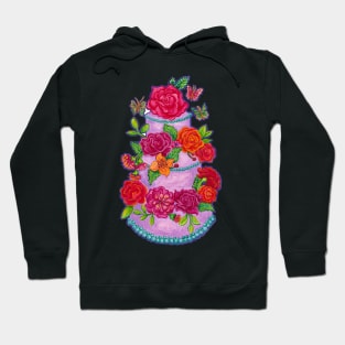 Frenchy's Floral Cake for a Preppy Party Hoodie